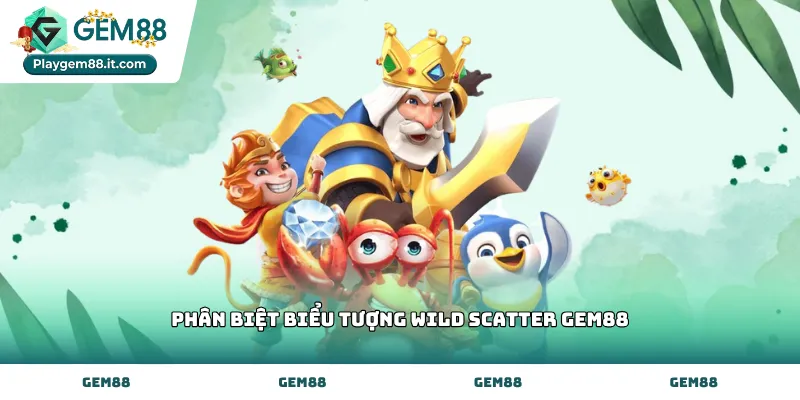 Cơ chế vận hành khi phân biệt biểu tượng wild scatter Gem88